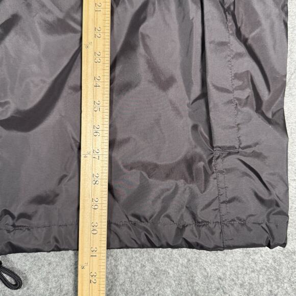 Anchor Blue Jacket Men's Large Black Snap Front Windbreaker Mesh Lined Nylon Y2K - Picture 2 of 5